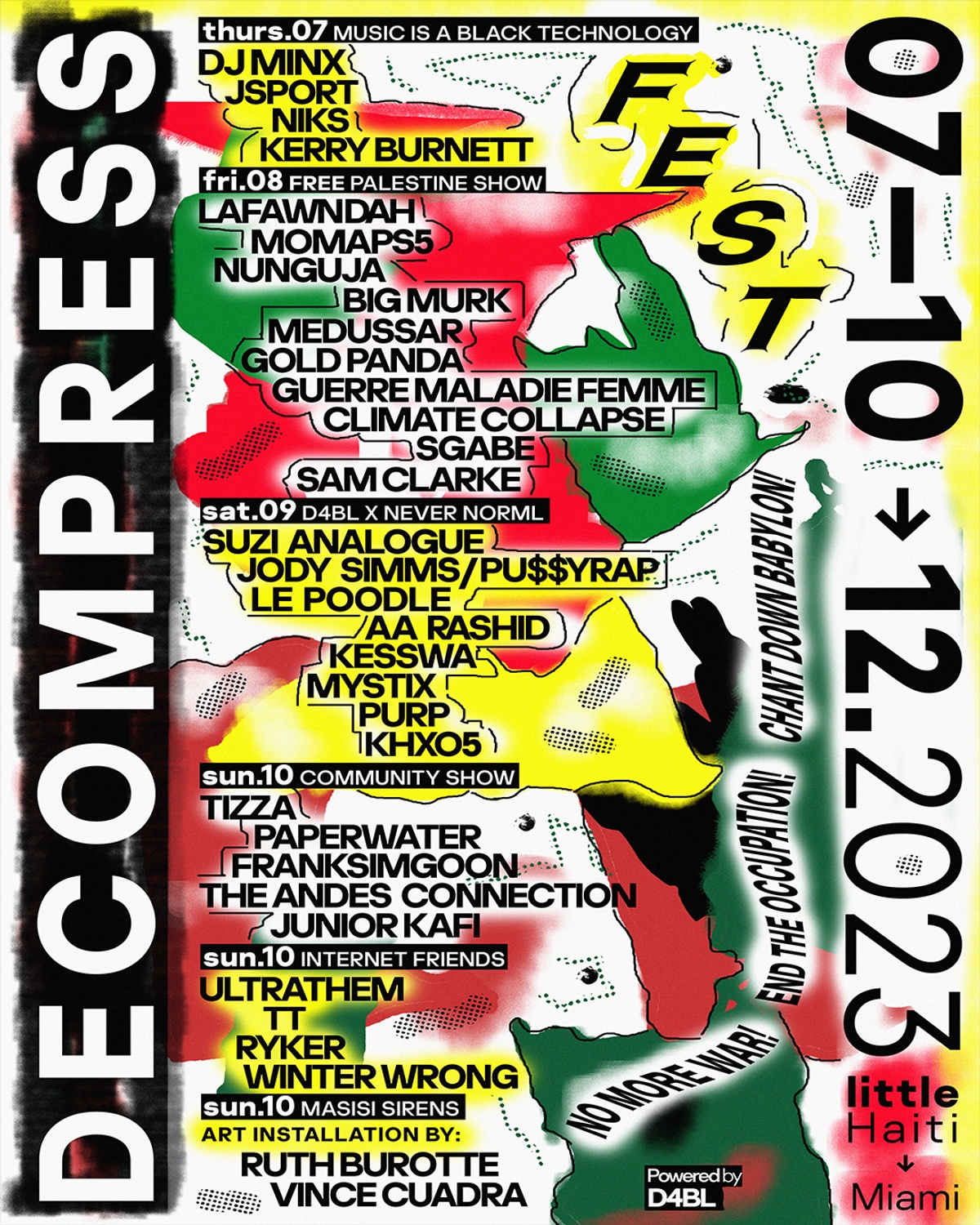 data for black lives decompress miami line up